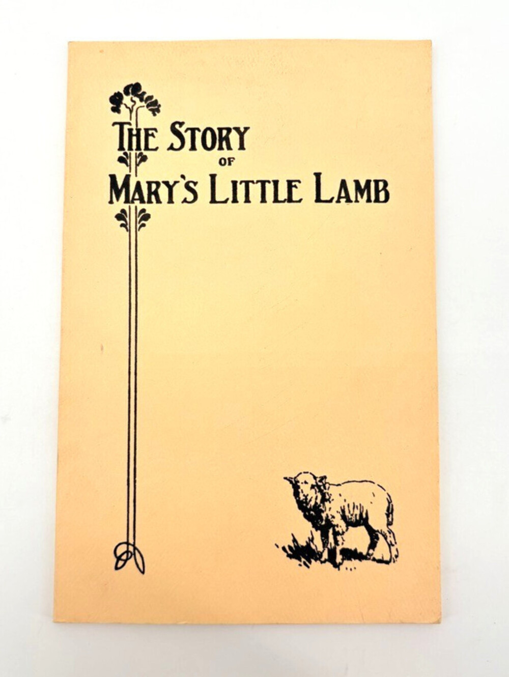 The Story of Mary's Little Lamb Reprint of Original circa 1950's